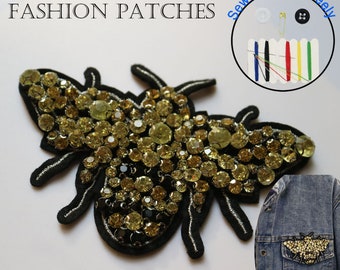 Set Di 3 Toppe Appliqué Completamente Ricamate - Foto 11