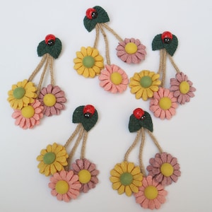 5pc/set embroidery flower patches for clothing DIY floral embroidered parches appliques for clothes decoration parch ropa