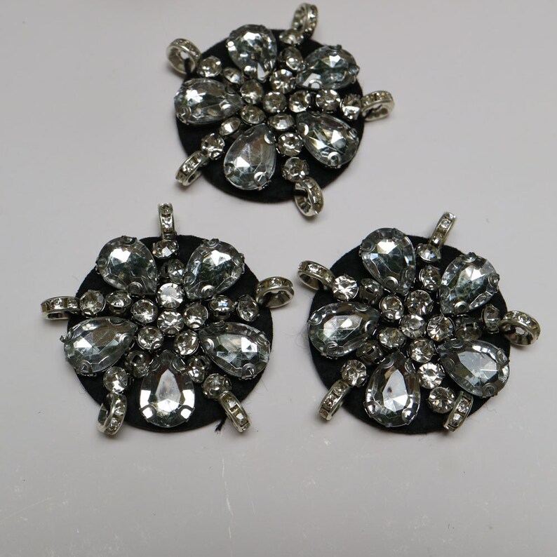 3pcs/lot Round Flower Beaded Patches for Clothing Sew on Patch Etsy