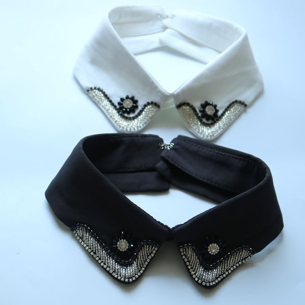 Moda vintage perline finte colletto toppe per abbigliamento paillettes appliques strass parches floreali fai da te accessori per vestiti fatti a mano