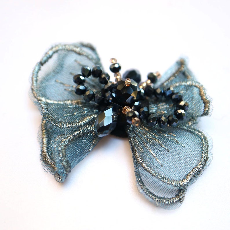 8pcsset flower bowtie beaded patches for clothing sequins Rhinestone appliques parches floral DIY handmade clothes accessories