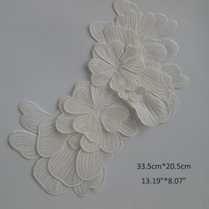 1pc sew on embroidery flower patches for clothing DIY floral embroidered parches appliques for clothes decoration parch ropa