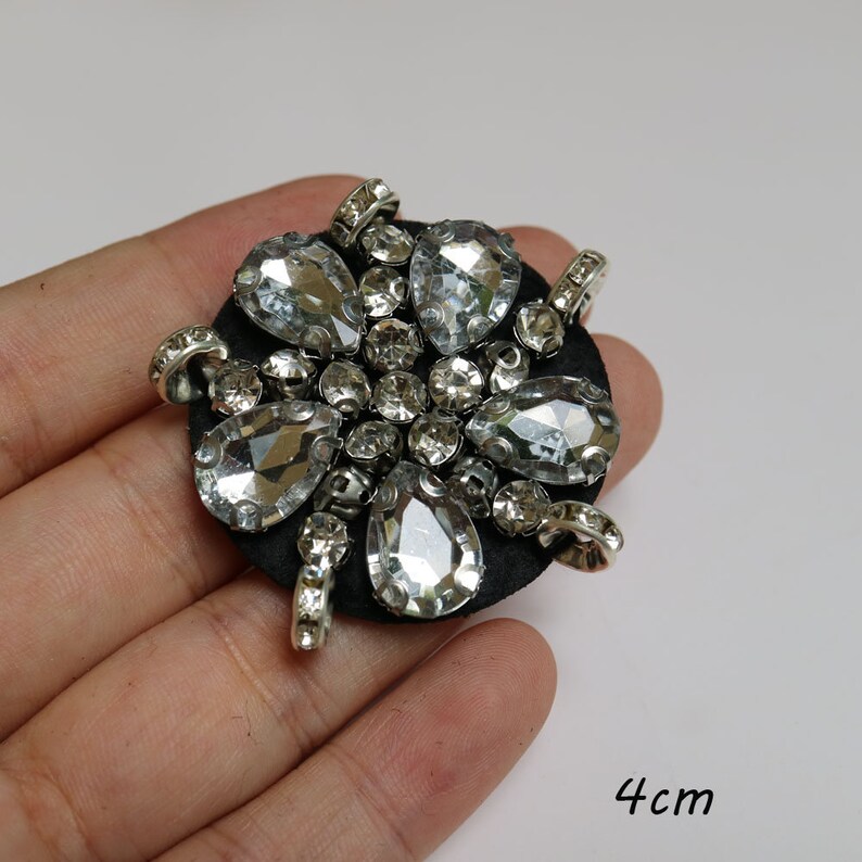 3pcs/lot Round Flower Beaded Patches for Clothing Sew on Patch Etsy