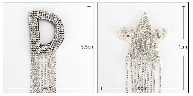 1pc Rhinestone Embroidery Letter Star Patches for Clothing - Etsy