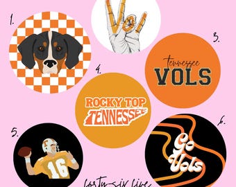 Tennessee Game Day Buttons