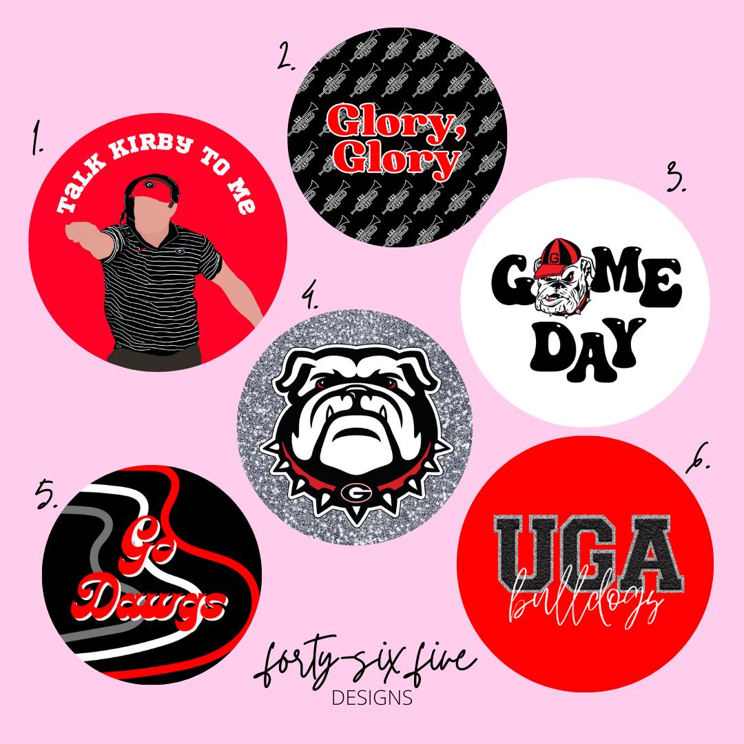 Georgia Game Day Buttons