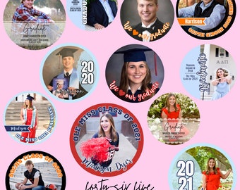 Graduation Buttons and Stickers