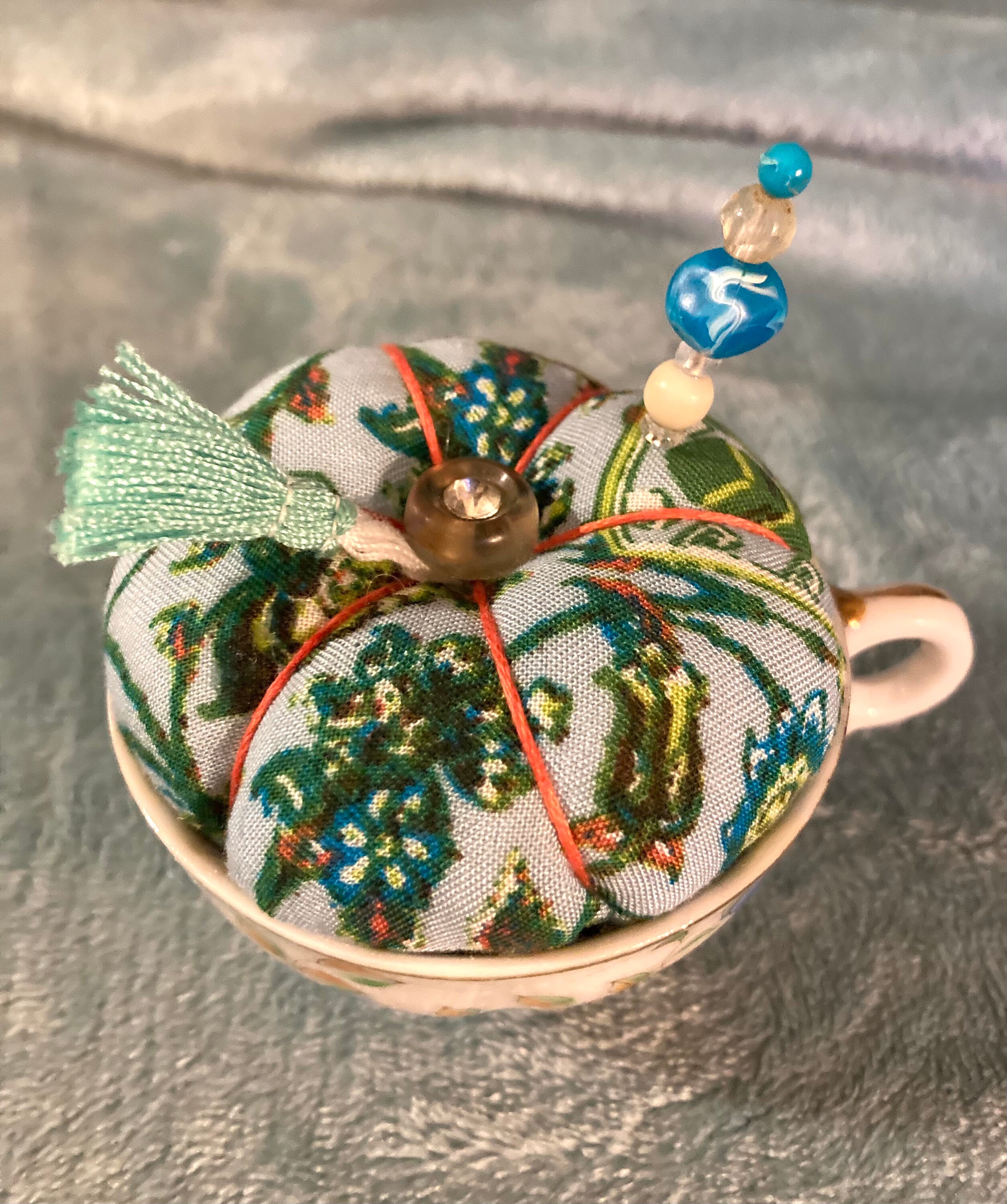Small Pin Cushions in Vintage Ceramic Tea or Coffee Cups with Etsy