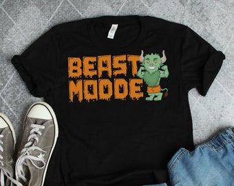 Beast Mode | Gym Monster Shirt | Fitness Shirt | Weightlifting Shirt | WOD shirt | Gift for fitness