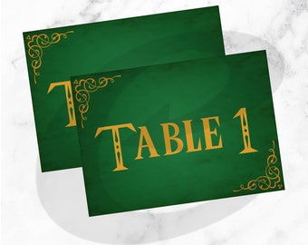 INSTANT Download  DIY Printable Vintage Quest RPG Green Video Game  Wedding Table Detail Card | Gamer Wedding Kit  | Digital