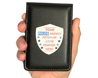 Custom Police Notebook: Personalized Cop Notepad, Agency Patch Gift
