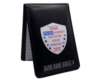 POLICE NOTEBOOK Personalized: Police Officer Gift with Agency Patch, Christmas Police Officer Gift, Best Police Gift
