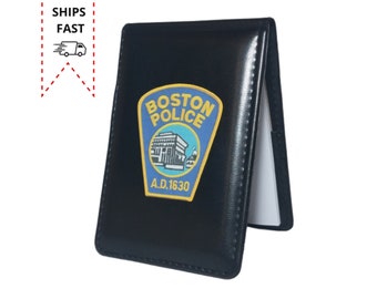 Boston Police Notebook, Boston Police Gift, Police Academy Graduation Gift, Customized Police Notepad, Police Gift For Him