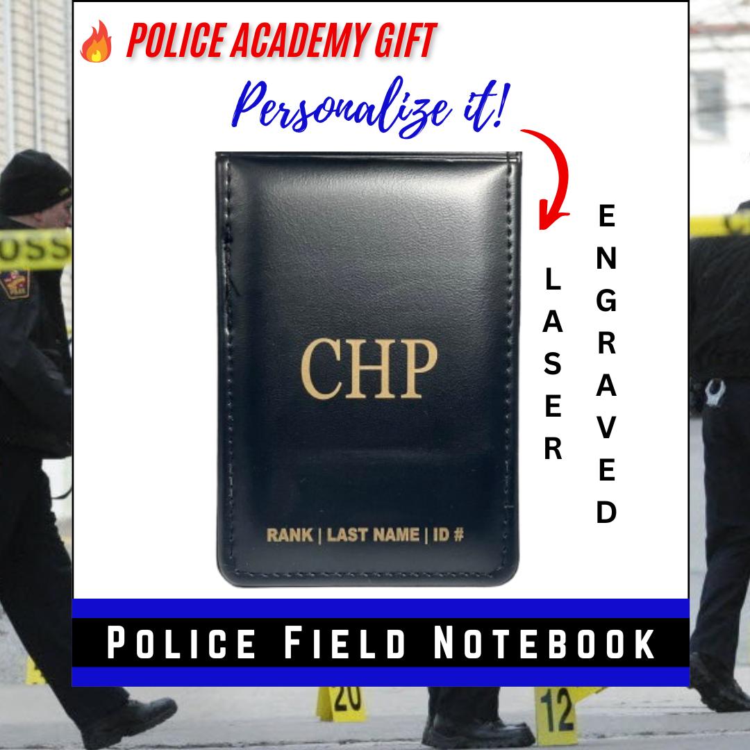 Engraved Police Notebook: Personalized Law Enforcement Gift