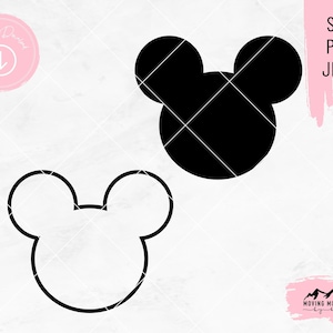 Mickey Head Design - svg, png, jpeg - for Cricut/Cutting Machines DIGITAL DOWNLOAD