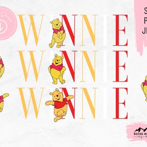 Winnie the Pooh Design Bundle - svg, png, jpeg - for Cricut/Cutting Machines DIGITAL DOWNLOAD