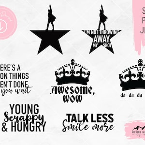 Hamilton Vol 1 Design Bundle - svg, png, jpeg - for Cricut/Cutting Machines DIGITAL DOWNLOAD