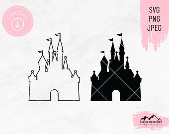 Castle Design - svg, png, jpeg - per macchine da taglio/Cricut DOWNLOAD DIGITALE