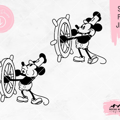 Steamboat Willie Svg Mickey Svg Png Dxf Jpeg Digital - Etsy Hong Kong