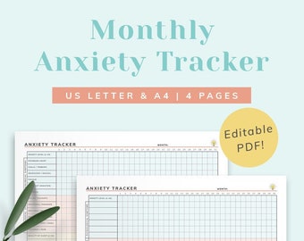 Monthly Anxiety Symptom Tracker