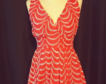 brick red maxi dress