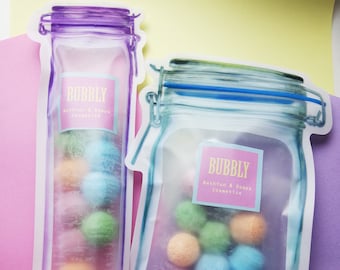 BUBBLY Relax Pills VEGAN - kleine Badebomben Fizzers - Schwimmen an der Oberfläche