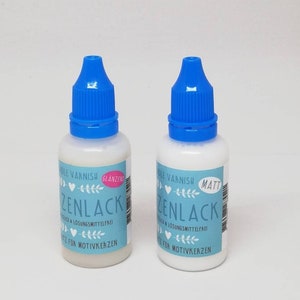 Candle Varnish 30ml to protect water-slide foils after application glossing. image 1