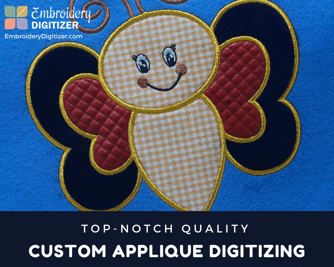 Custom Applique Embroidery Digitizing Get Your Logo Etsy