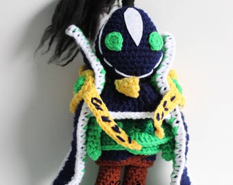 Rubick Chibi Amigurumi Crochet Pattern Tutorial Kawaii Toy Cute Plush Knit Chart Doll Handmade designed by Lazi Crochet