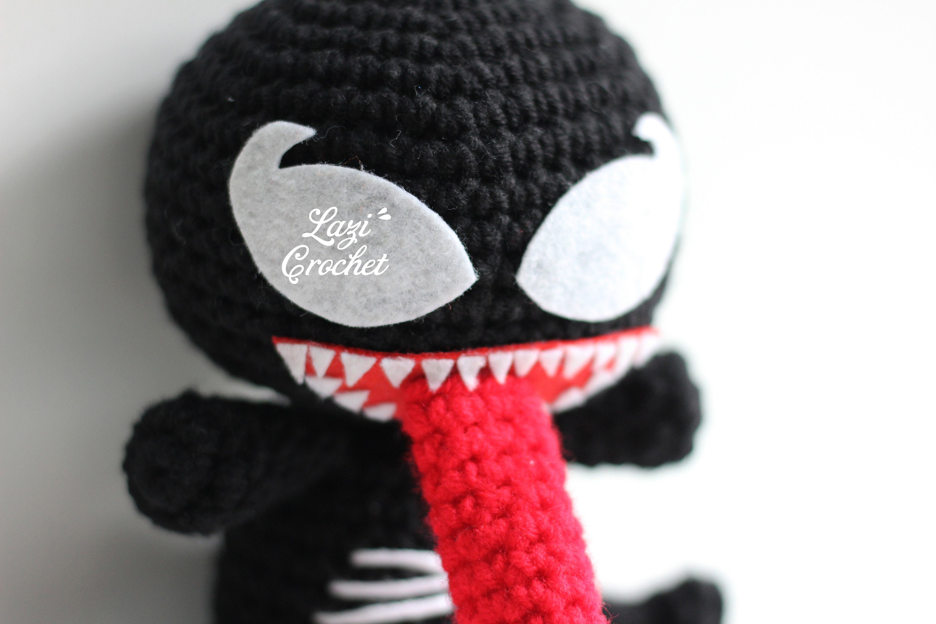 Venom Spider Chibi Amigurumi Crochet Pattern Tutorial Kawaii Etsy