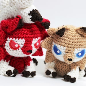 Lycanroc Pokemon Amigurumi Crochet Pattern Easy Tutorial Kawaii Toy Cute Plush Knit Lovely Chart Doll Handmade designed by Lazi Crochet