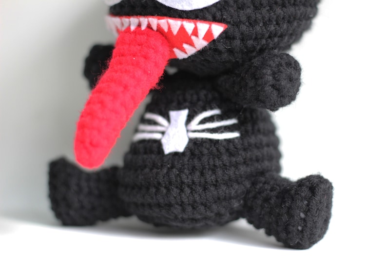 Venom Spider Chibi Amigurumi Crochet Pattern Tutorial Kawaii | Etsy