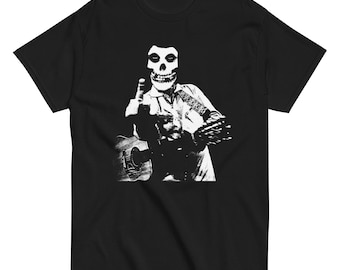 Johnny Cash Misfits T-shirt, Outlaw Punk Rock Skull Shirt