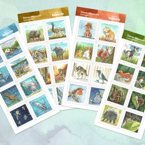 Planer Sticker Set – 32 verschiedene Tiere