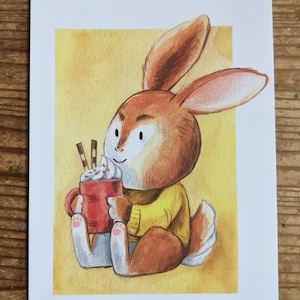 Postcard – Cozy Bunny