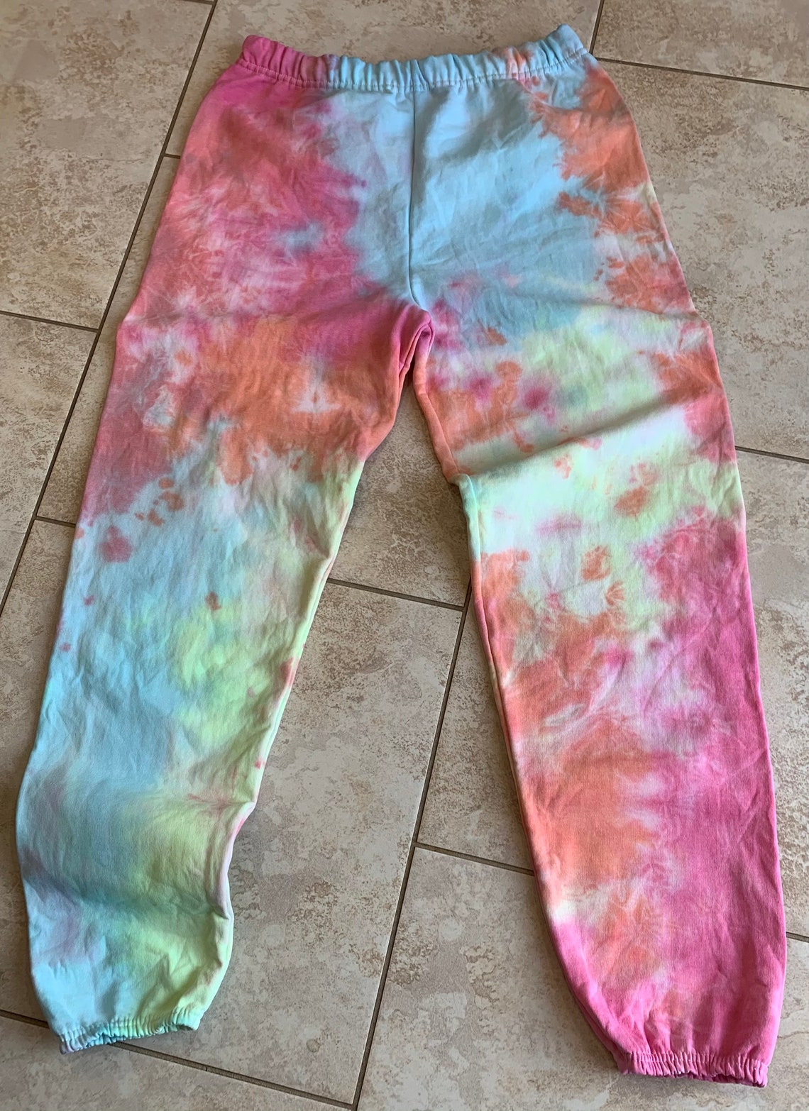 Tie dye Hoodie and Sweatpants Neon Craze | Etsy