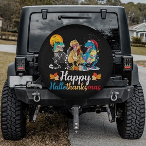 HalloThanksMas T-Rex Spare Tire Cover: Universal Fit (27-34 inch)