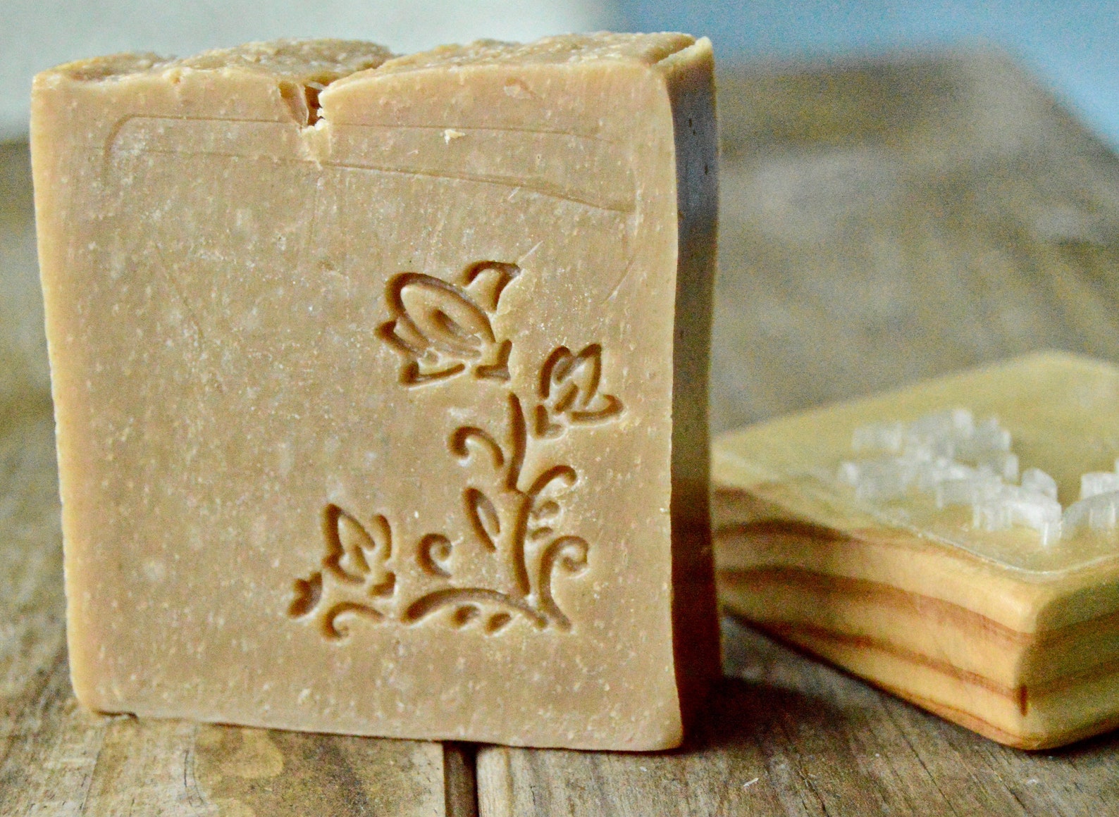 Floral Soap Stamp Flower Corner Stamp Soap Stamp Custom Etsy
