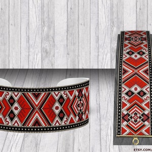 Peyote Pattern uneven | PDF Pattern | Bracelet Pattern for Miyuki Delica size 11 seed beads  | Do It Yourself