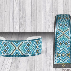 Peyote Pattern Uneven Count | PDF Pattern |  Bracelet for Miyuki Delica size 11 beads | Do It Yourself