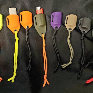 Handmade Mini "Common" lighter holster/sheath. Paracord lanyard, survival gear, fire kit, bug out bag,SHTF.