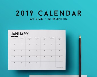 Agenda Mensile 2018 Calendario Da Parete 2018 2018 Planner