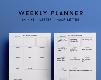 PDF weekly agenda, weekly planner pages, weekly printable, weekly planner inserts, weekly goals, planner, happy planner,downloadable planner