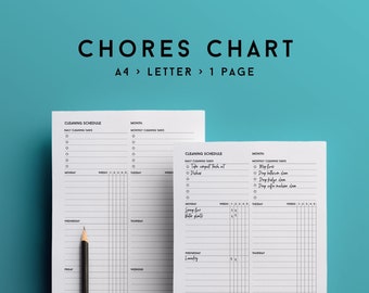 Chore chart for kids, printable to do list, to do list printable, chore list, cleaning checklist, cleaning printables