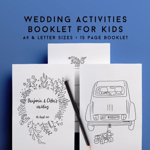 Wedding coloring book, wedding coloring pages for kids, activity book, kids wedding, printable wedding coloring, kids wedding activity