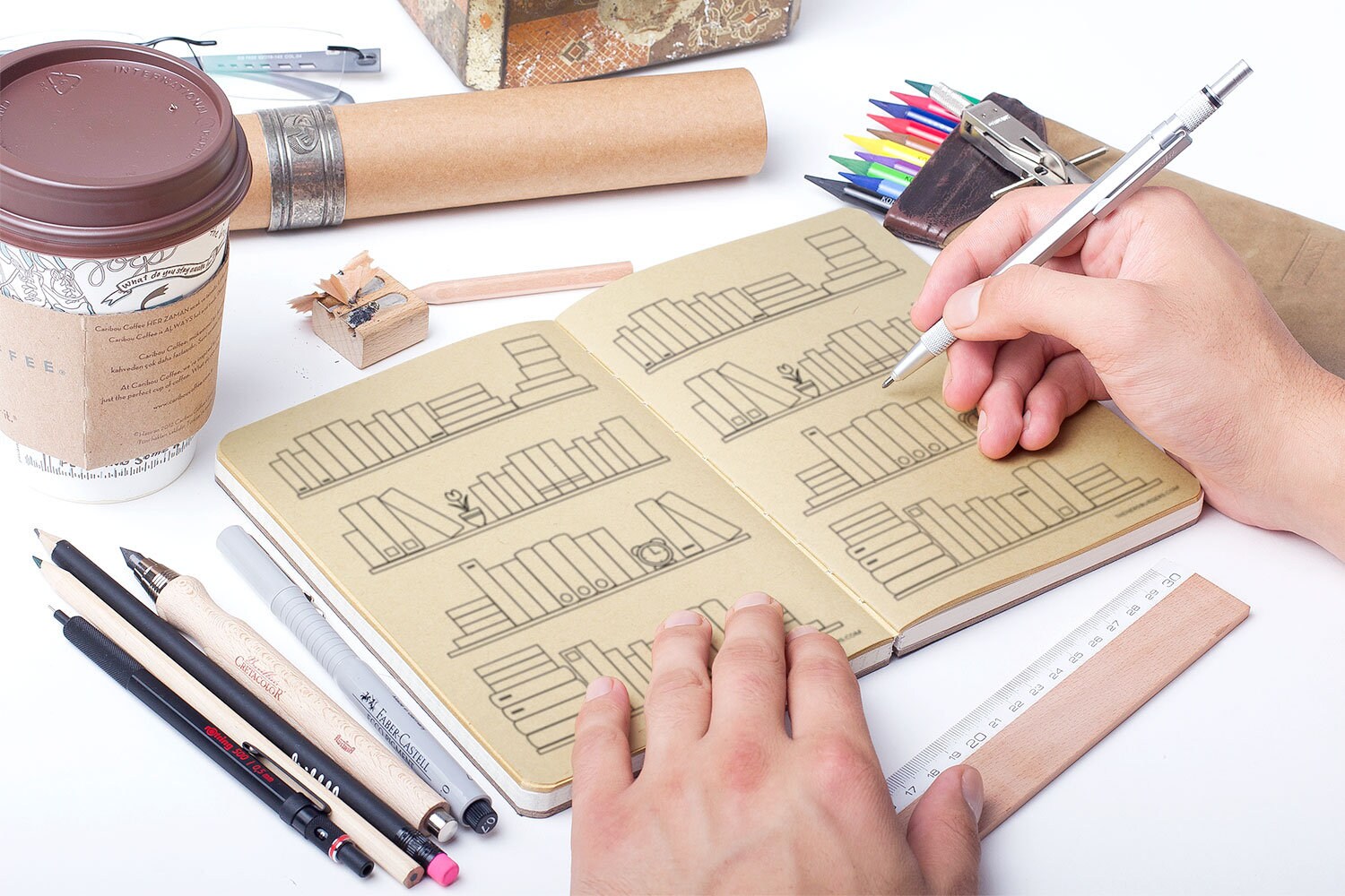 Bookshelf Bullet Journal Printable Bookish Printable - Etsy Australia