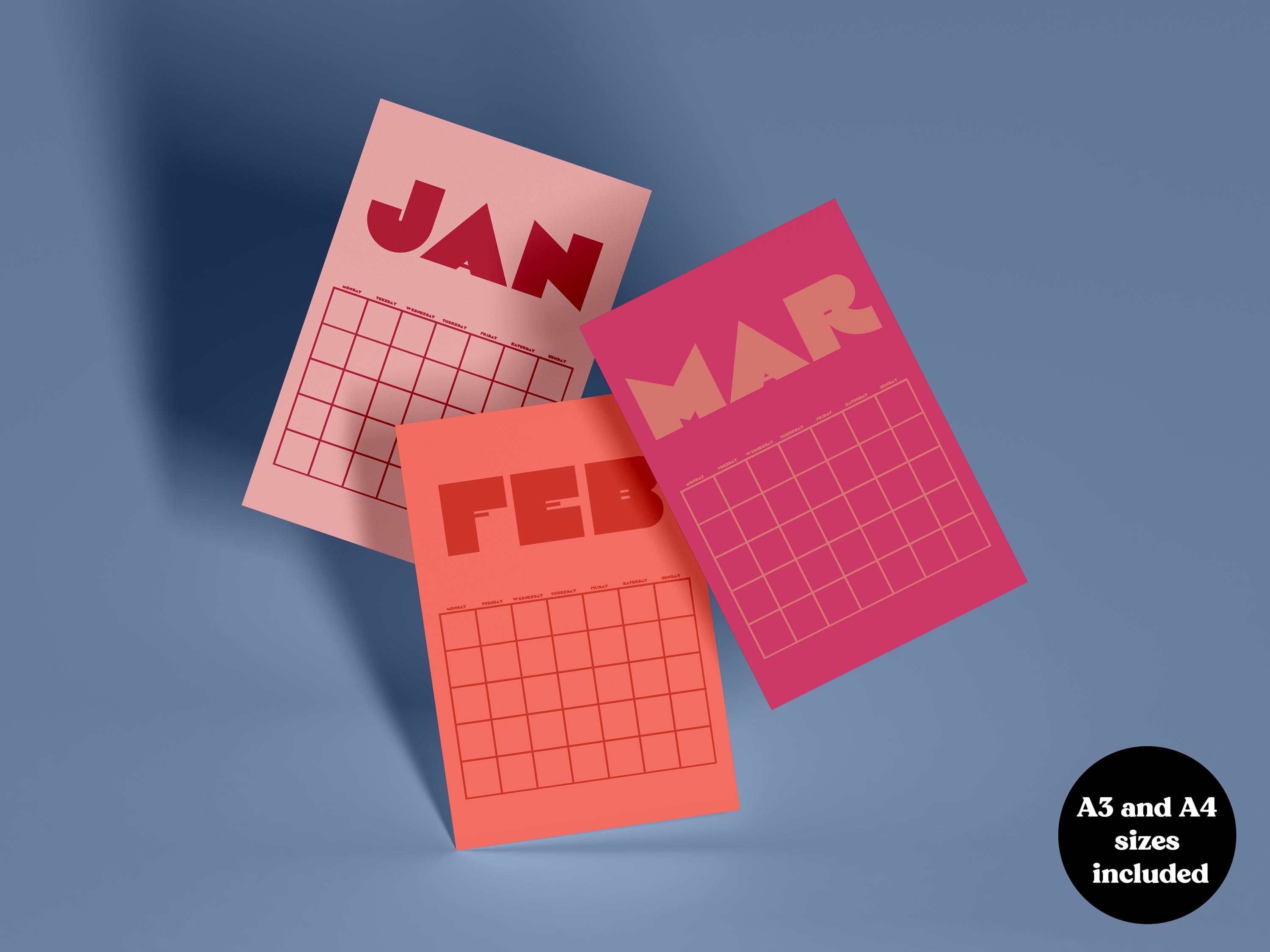 カレンダー⭐︎ 11 X 14 Calendar - Etsy UK