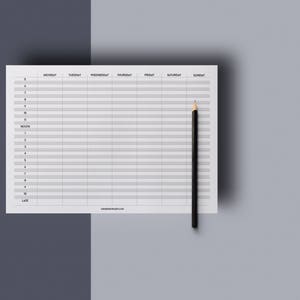 Weekly agenda planner, agenda weekly, weekly planner 2020, a5 weekly inserts, planner refills a5, weekly planner a5, weekly schedule image 3