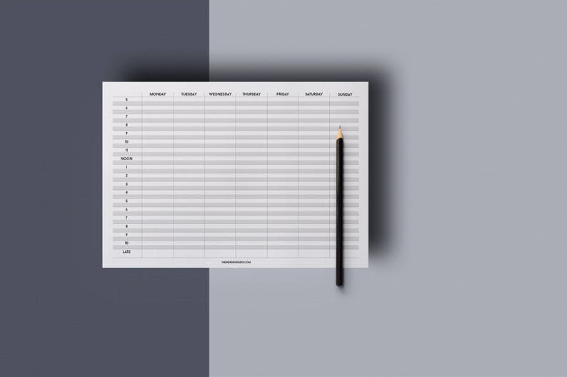 Weekly agenda planner, agenda weekly, weekly planner 2020, a5 weekly inserts, planner refills a5, weekly planner a5, weekly schedule image 3