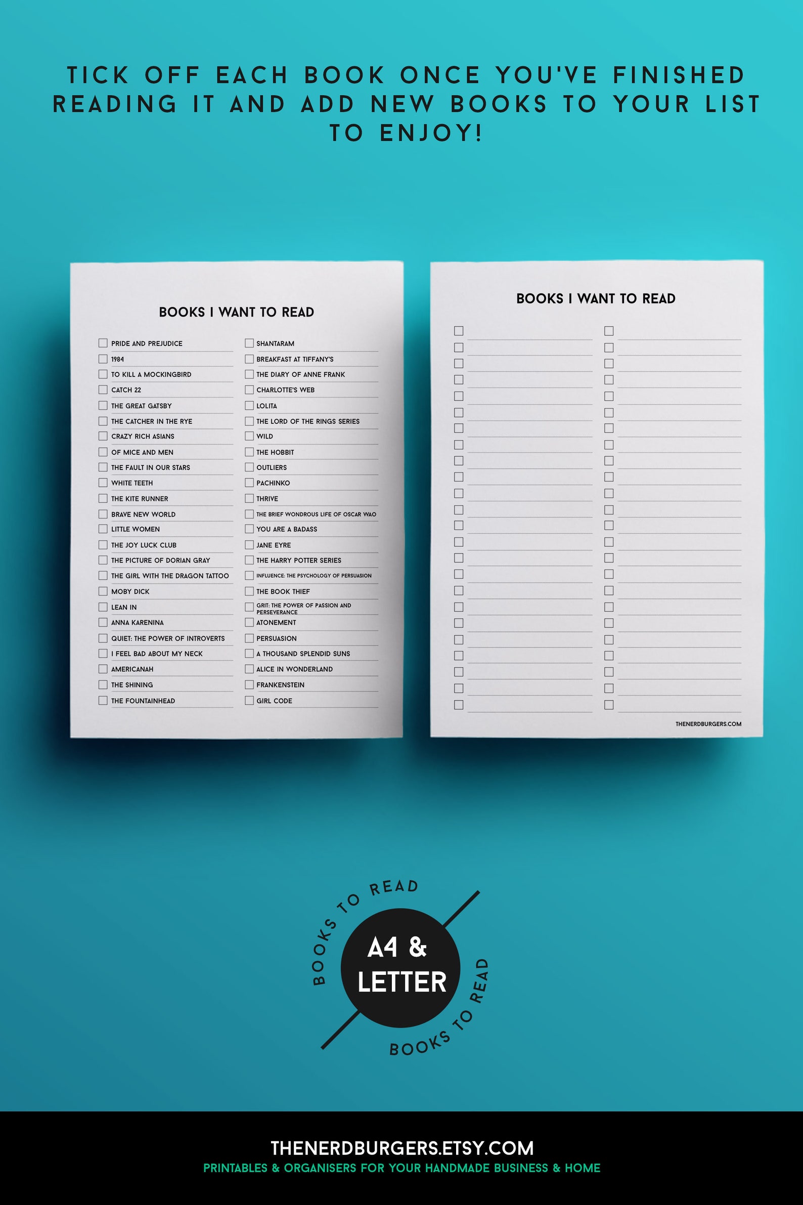Bookshelf Bullet Journal Printable Bookish Printable - Etsy Australia